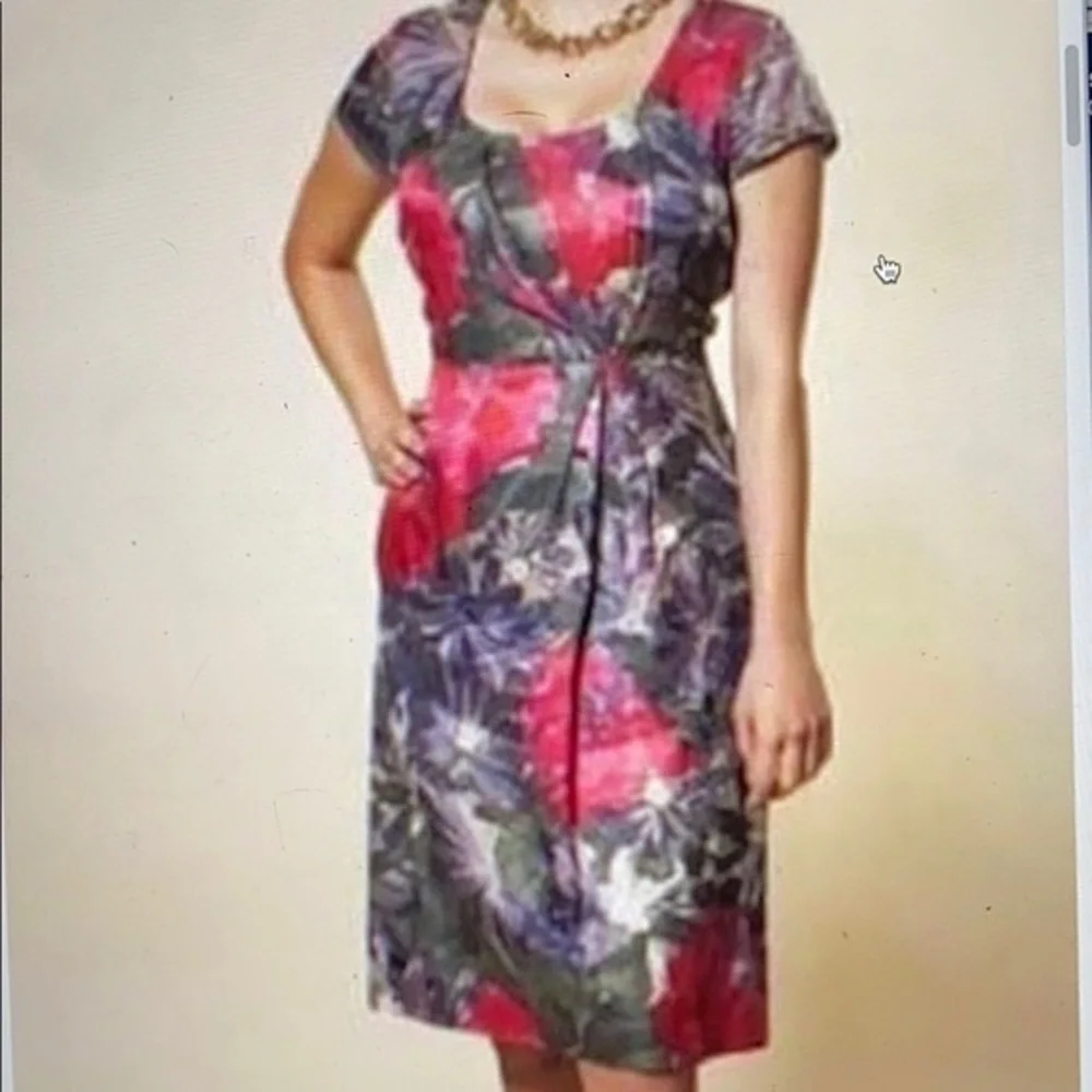 ✴️ New ~ Banana Republic Mad Men Begonia Cocktail Dress Size 2 - Picture 3 of 16